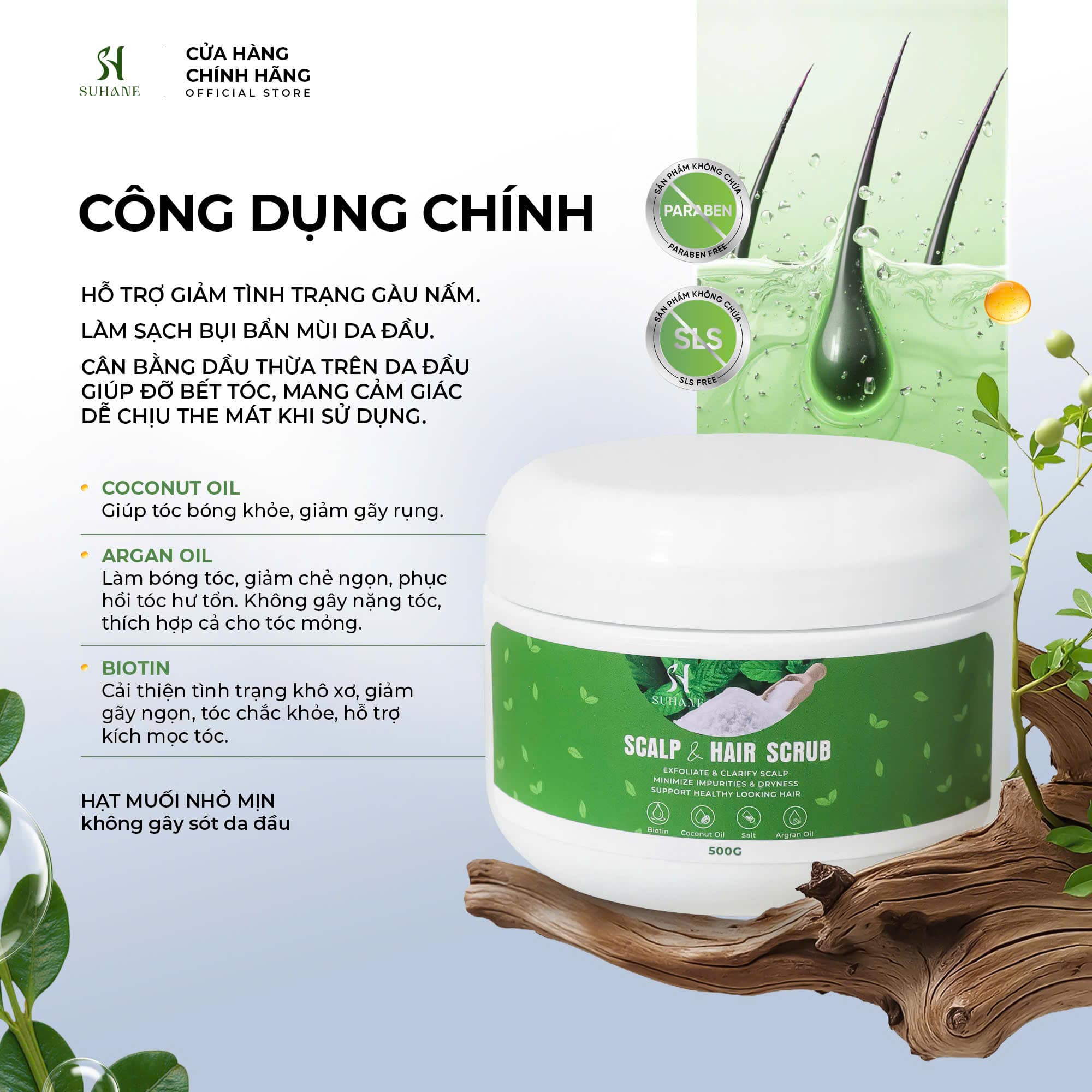SCALP & SCRUB HAIR - Tẩy tế bào chết da đầu Bạc Hà - Ảnh 5