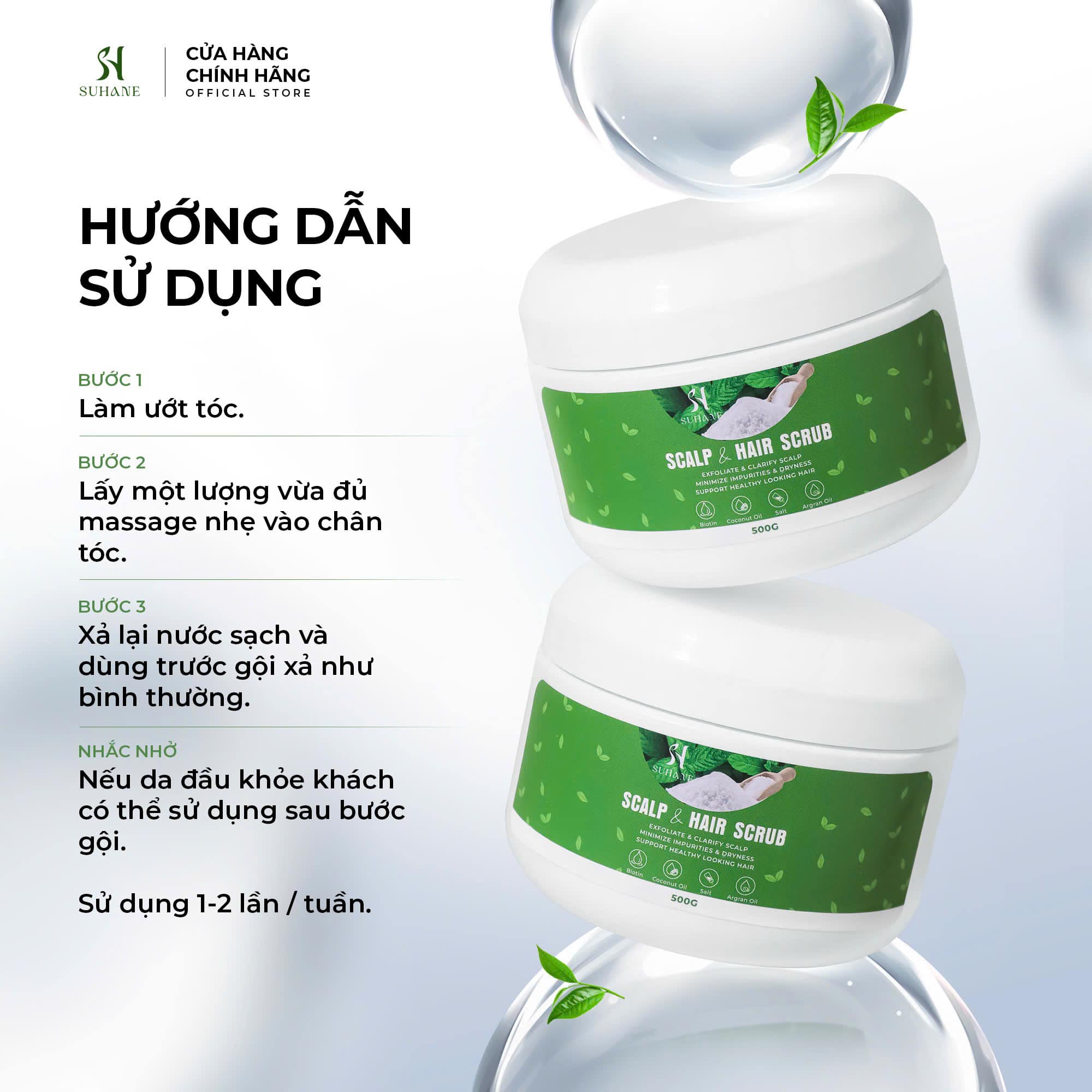 SCALP & SCRUB HAIR - Tẩy tế bào chết da đầu Bạc Hà - Ảnh 4